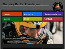Tablet Screenshot of joeydunlopfoundation.com